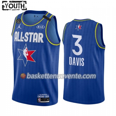 Maillot Basket Los Angeles Lakers Anthony Davis 3 2020 All-Star Jordan Brand Bleu Swingman - Enfant